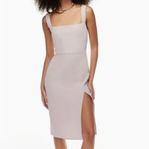 Aritzia Babaton - 90's Slit Dress - Mauve